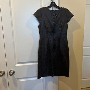 Dark brown snake skin dress